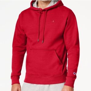 Champion Men’s Red Power-blend Fleece Hoodie